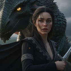 Epic Poem Cover - Дева и Дракон